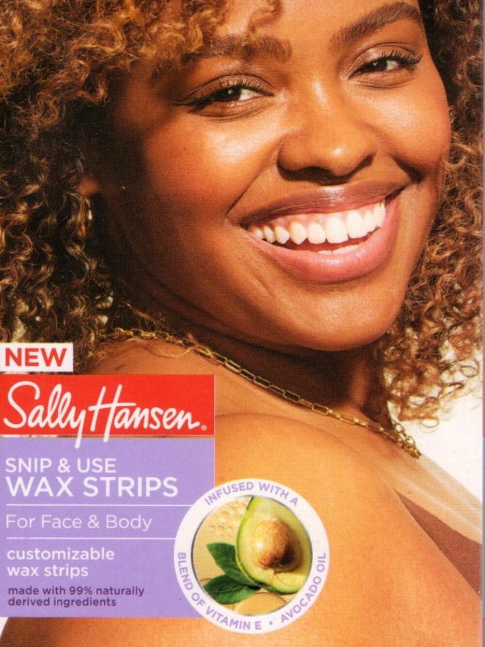 Sally Hansen Snip & Use Wax Strips For Face & Body Kit, 10ct